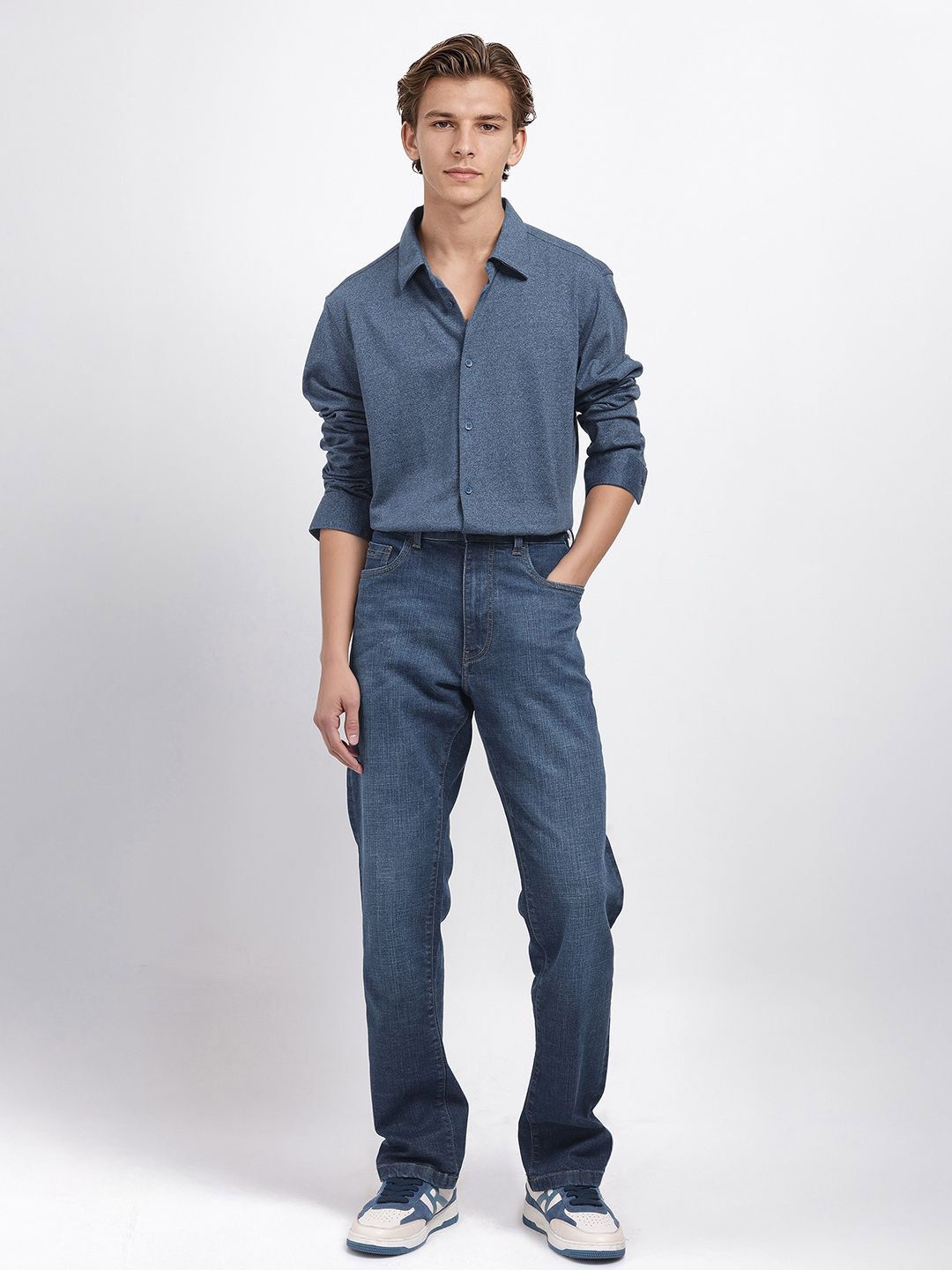 RARE RABBIT Men Comfort Opaque Casual Shirt