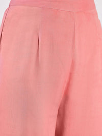 Indo Era Floral Printed Round Neck Straight Kurta With Trousers & Dupatta