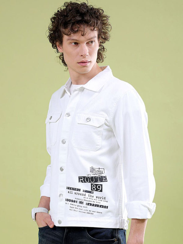 Jaket Denim Tipografi Garage Co Tipografi