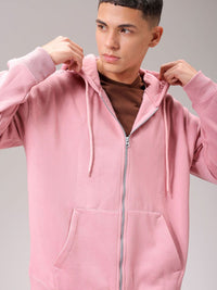The Indian Garage Co Men Hooded Double Way Front Open Zipper Sweatshirt