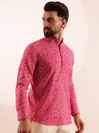 Anouk Ethnic Motifs Printed Mandarin Collar Short Kurta