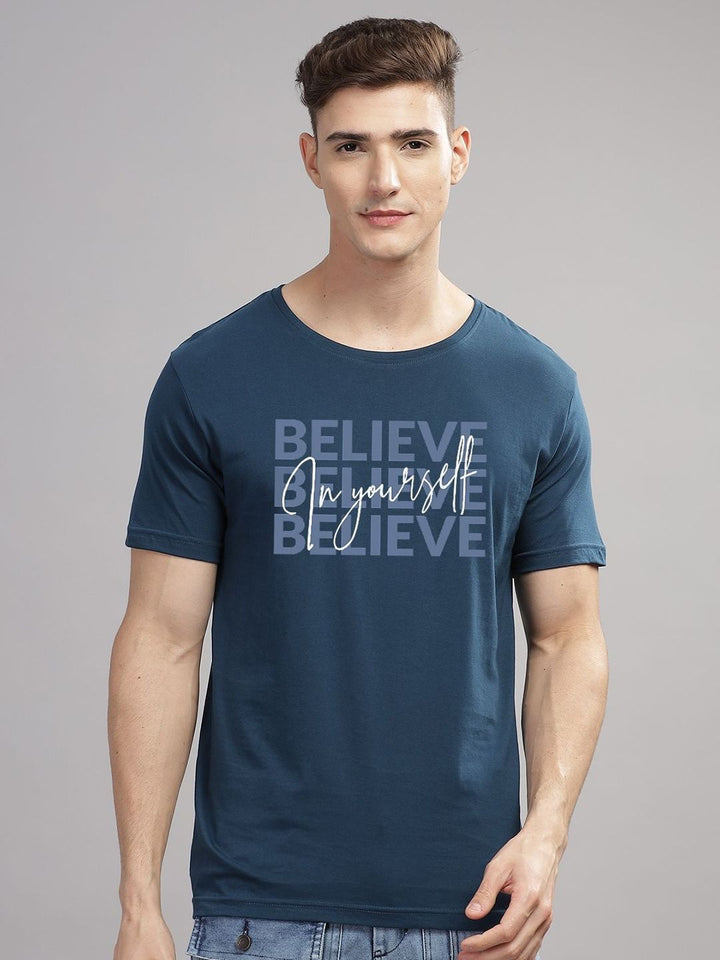 ADRO  Pack of 3 Printed Round Neck Cotton T-shirt