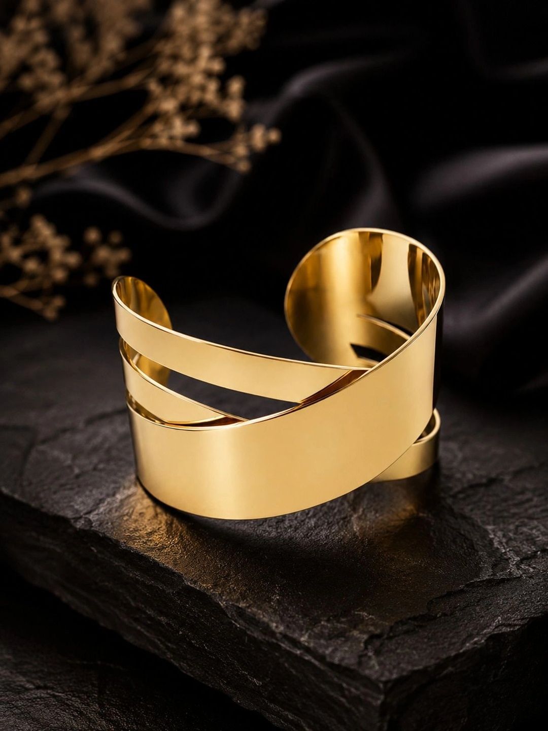 VOGUE PANASH Gold-Plated Cuff Bracelet