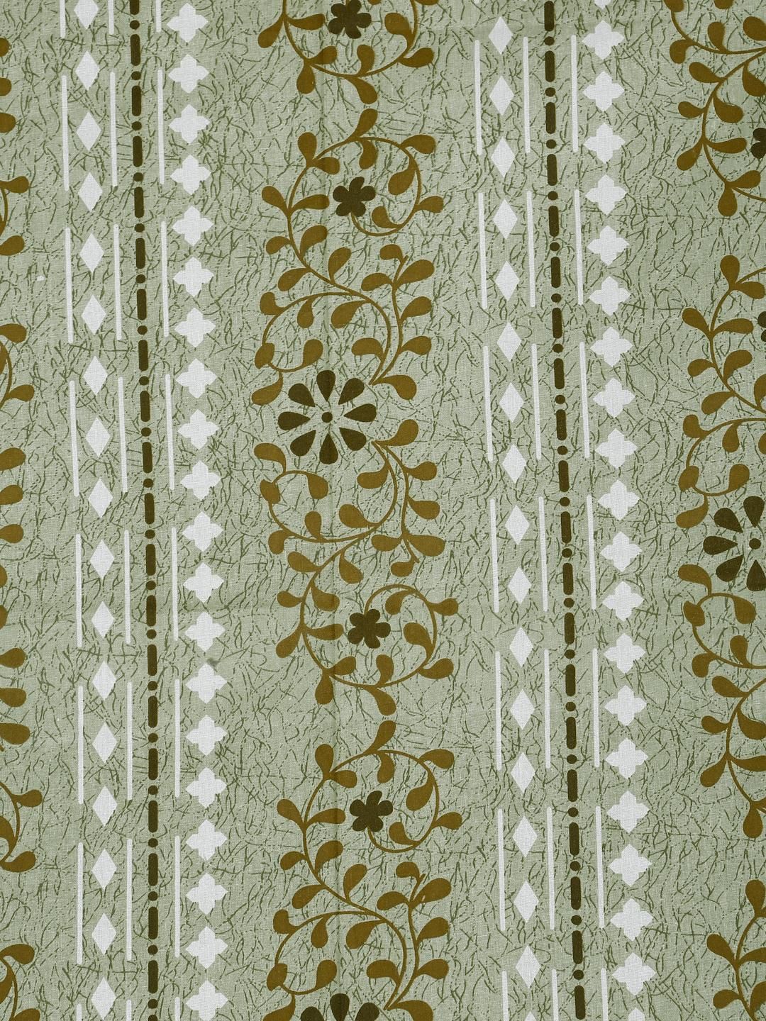 KLOTTHE Cadar Bujang Kapas Bunga Hijau