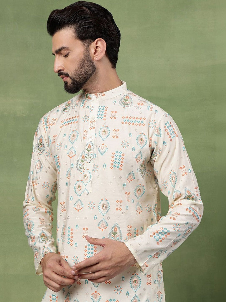 SOJANYA Men Bandhani Printed Kurta