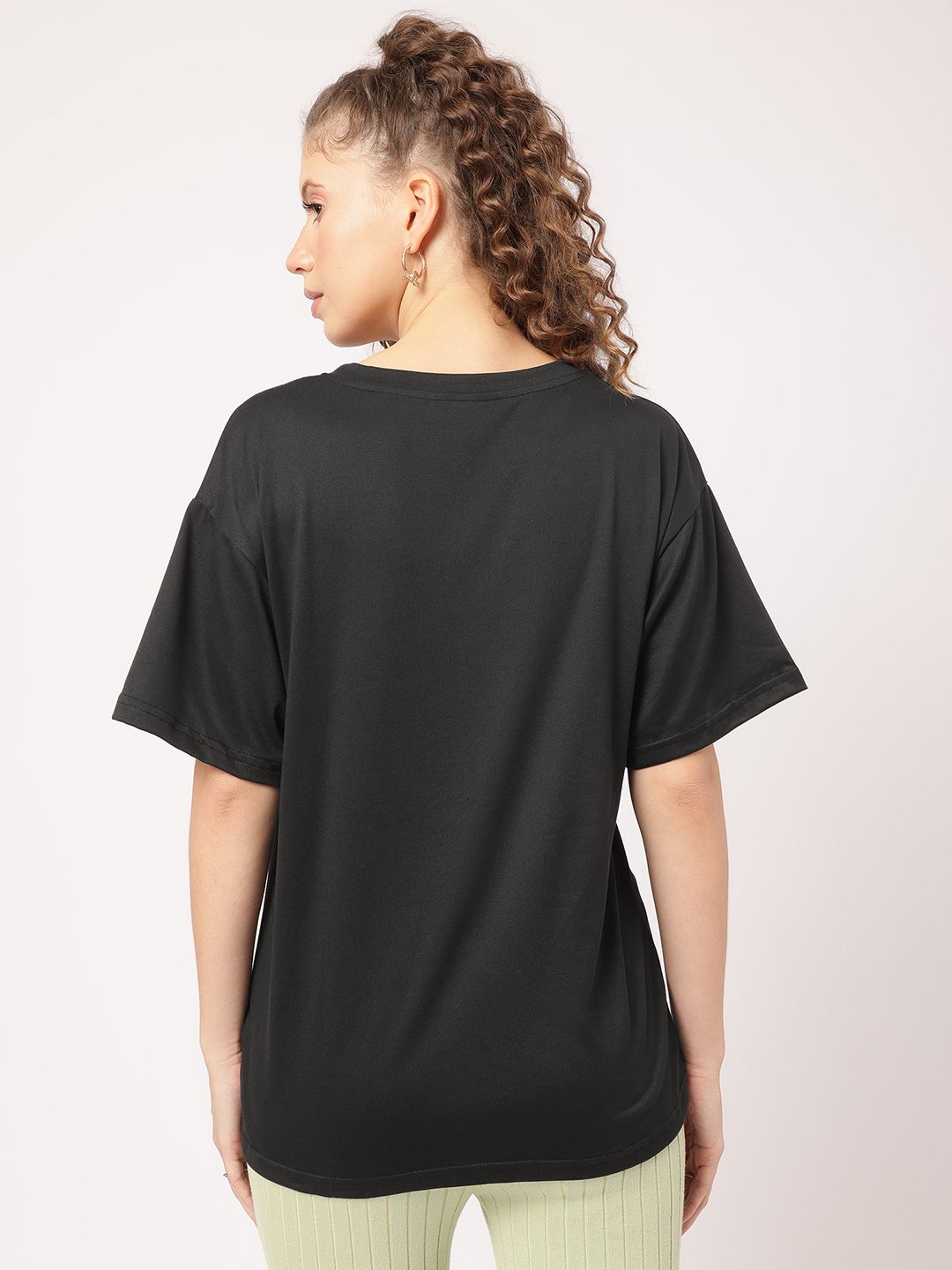 DressBerry Cuddly Couture Graphic Printed Comfy Longline Tee