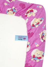 Myntra Elegant Homes Purple Printed Cotton 400 TC Set Cadar Bujang Dilengkapi-2.25mX1.50m