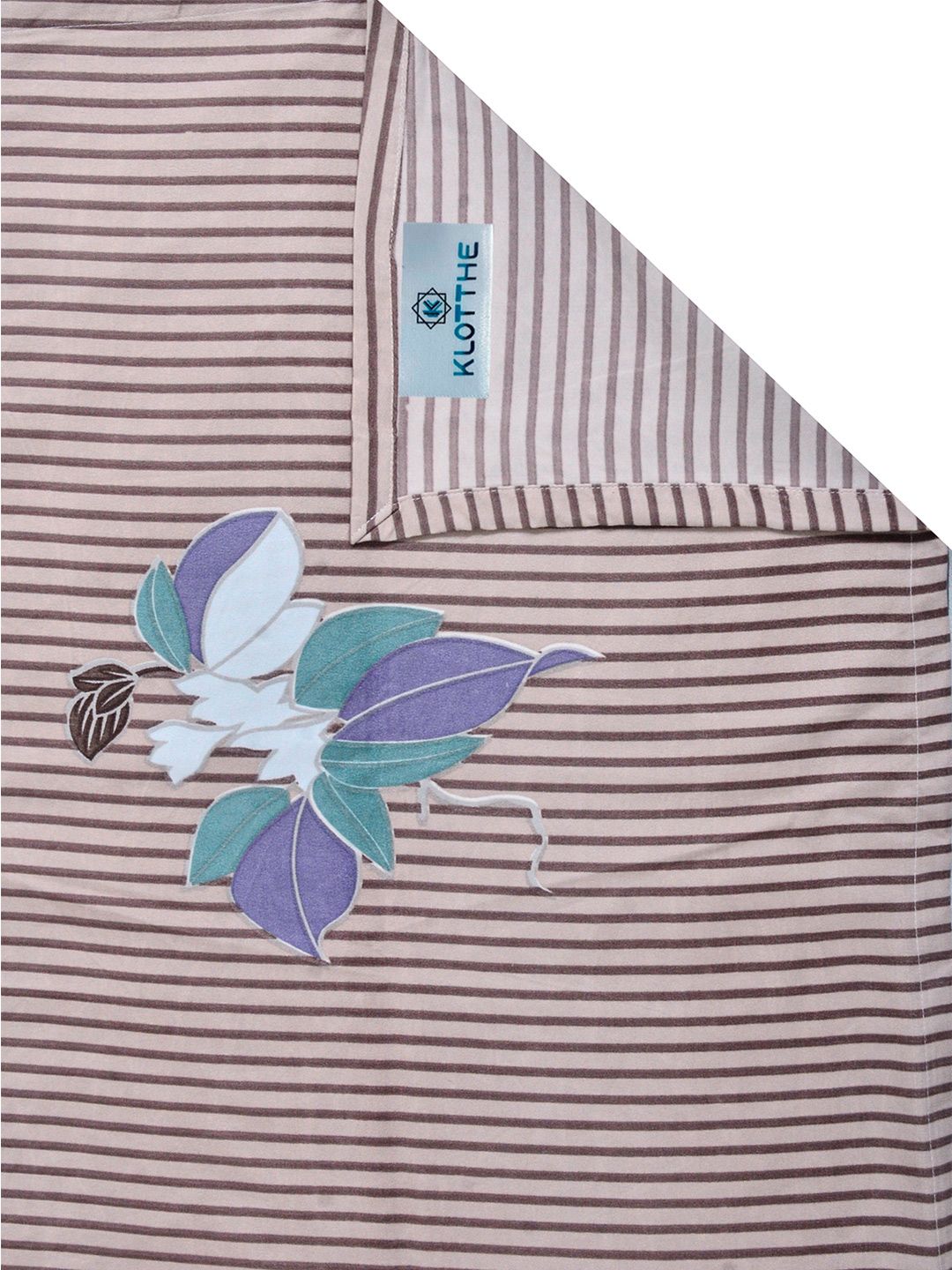 KLOTTHE Blue Floral 300 TC Cadar King