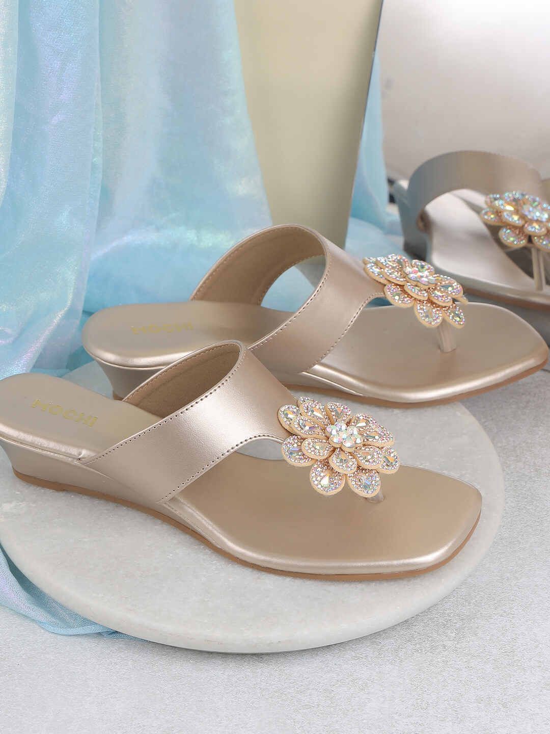 Mochi Embellished Block Mules