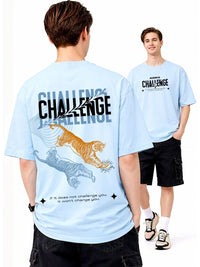 ADRO Men Printed Drop-Shoulder Sleeves T-shirt