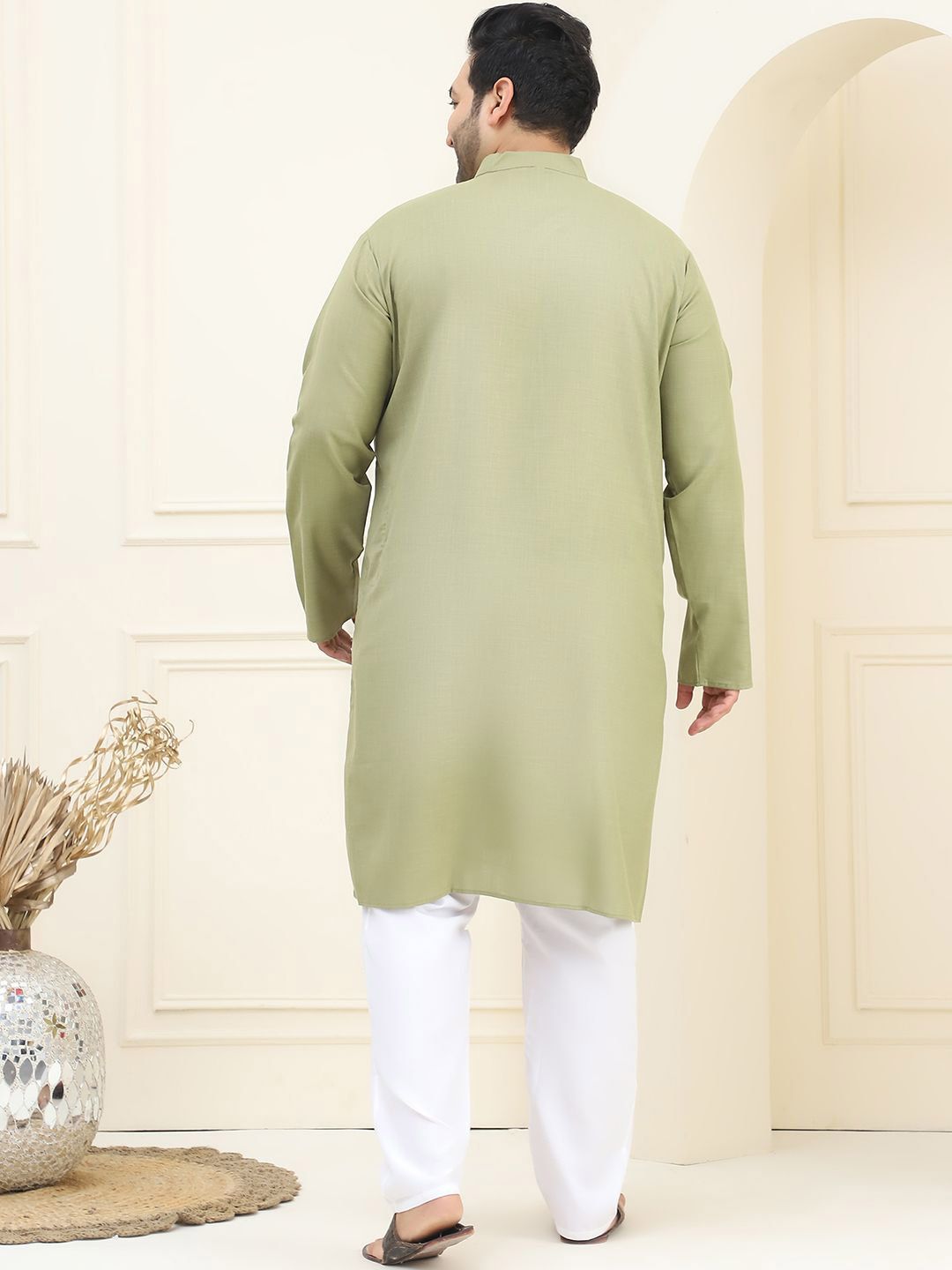 SOJANYA PLUS Plus Size Pure Cotton Kurta with Pyjama