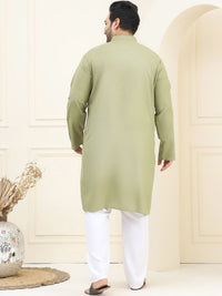 SOJANYA PLUS Plus Size Pure Cotton Kurta with Pyjama