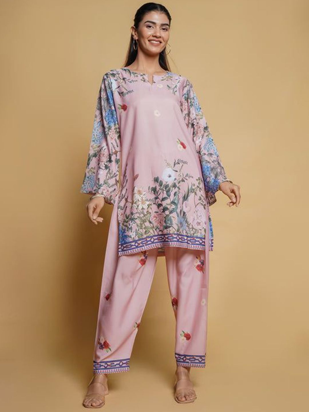 HOUSE OF KARI Floral Printed Tunic & Trouser