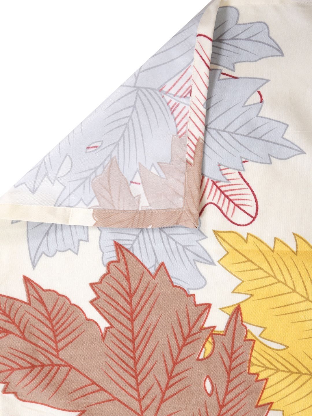 Myntra Elegant Homes White Leaf Cotton 300 TC Single Fine Bedsheet with a Pillow Cover-215 x 150 cm
