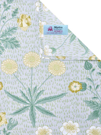 Myntra Elegant Homes Green Floral 300 TC King Double Bedsheet with 2 Pillow Covers