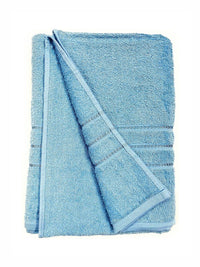 BOMBAY DYEING Flora Blue Pure Cotton 400 GSM Bath Towel