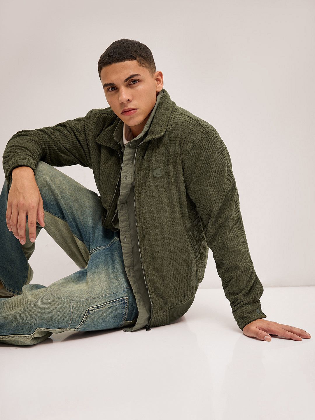 THE BEAR HOUSE Men Lightweight Outdoor Open Front Jacket