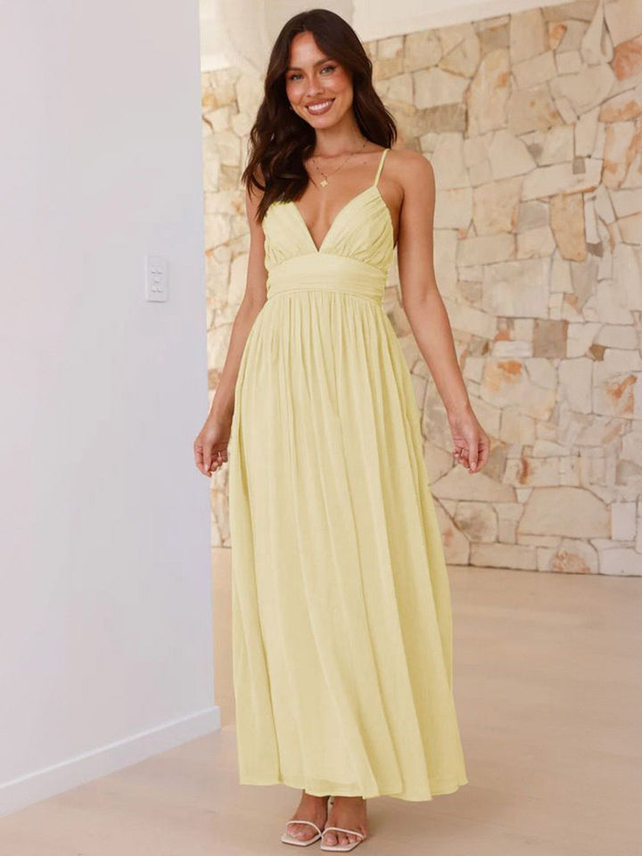 all about you Chiffon Fit & Flare Maxi Dress