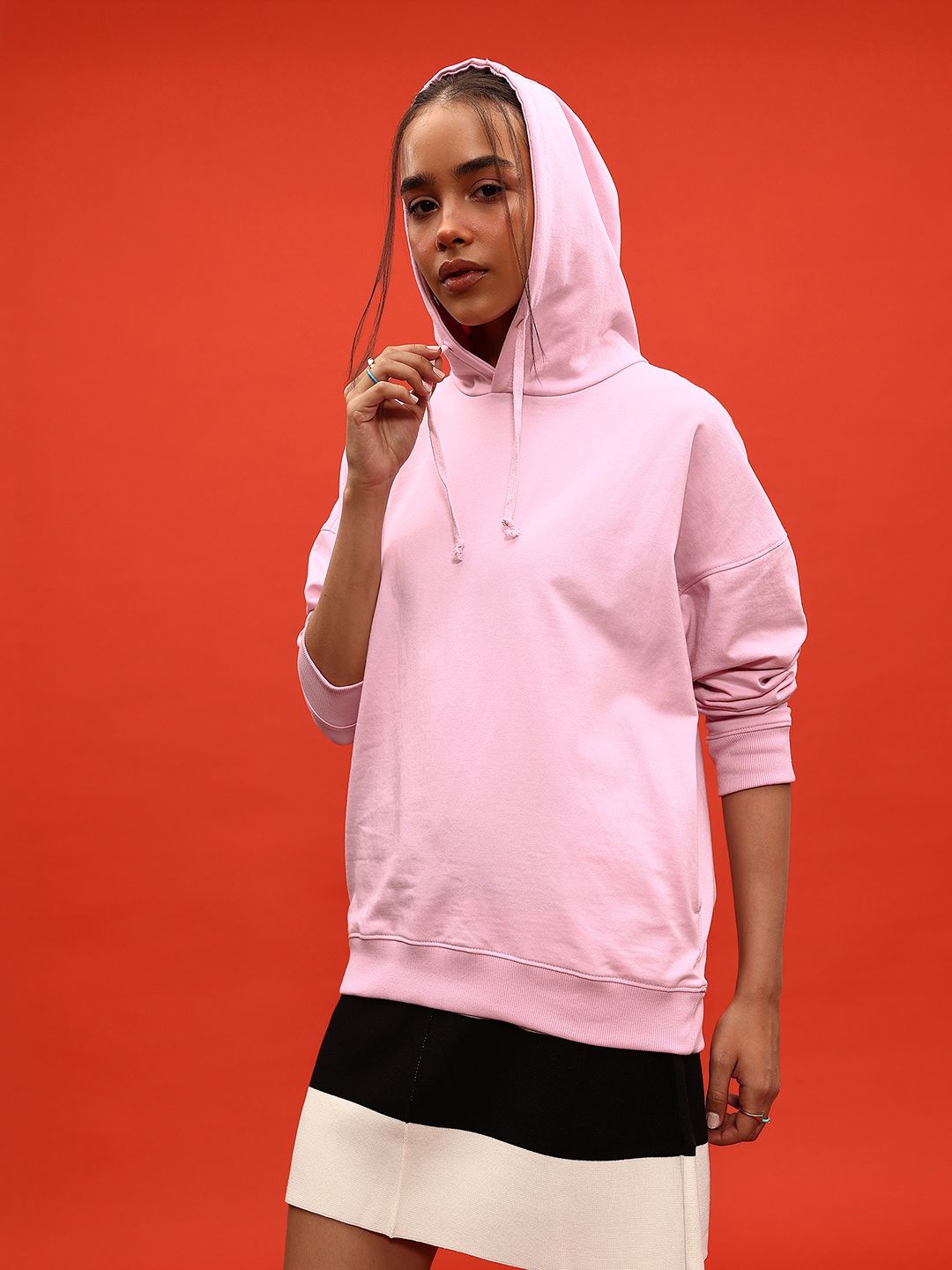 DressBerry Hooded Relaxed Sweatshirt