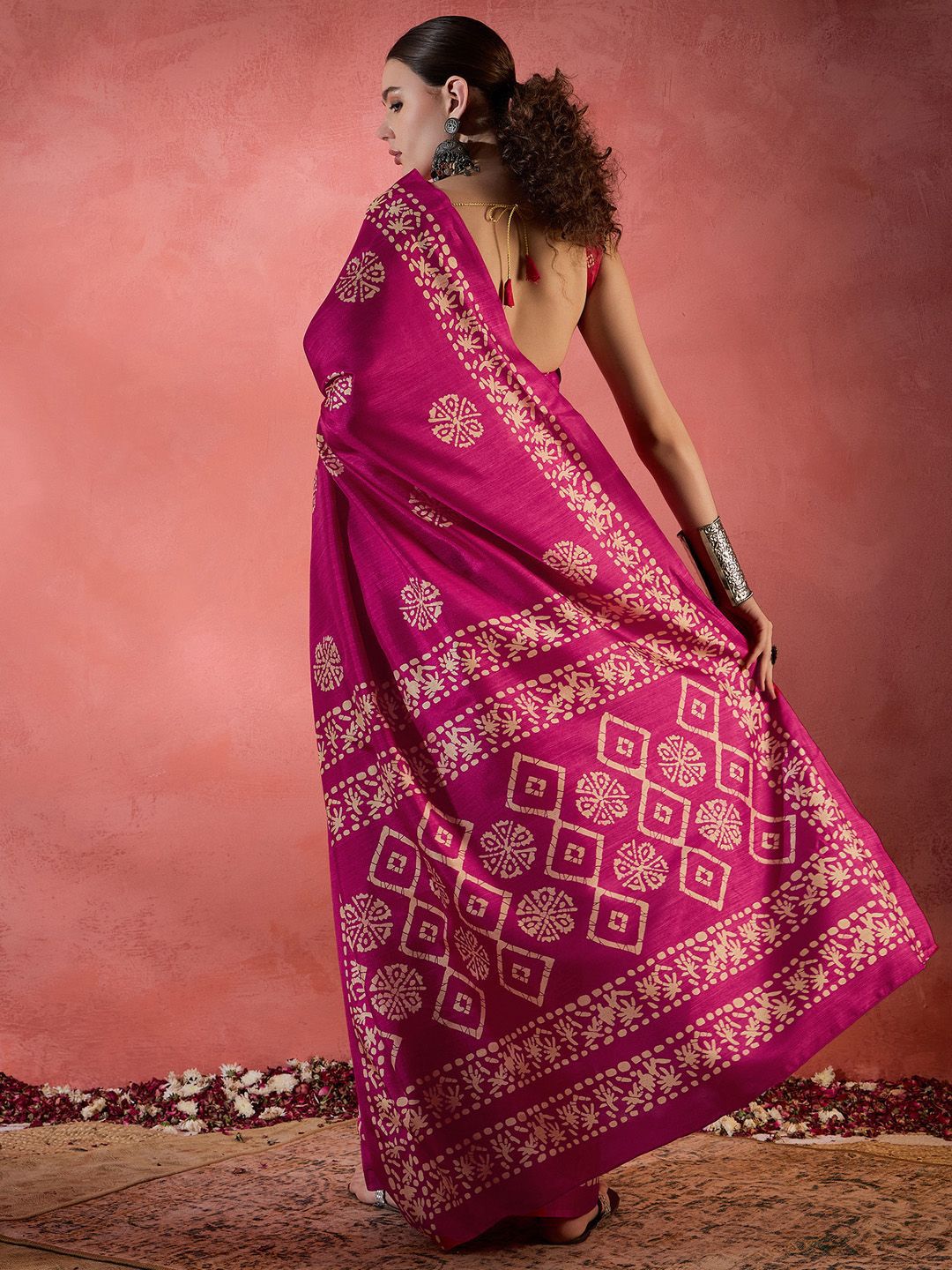 Saree mall Ethnic Motifs Bagru Sarees