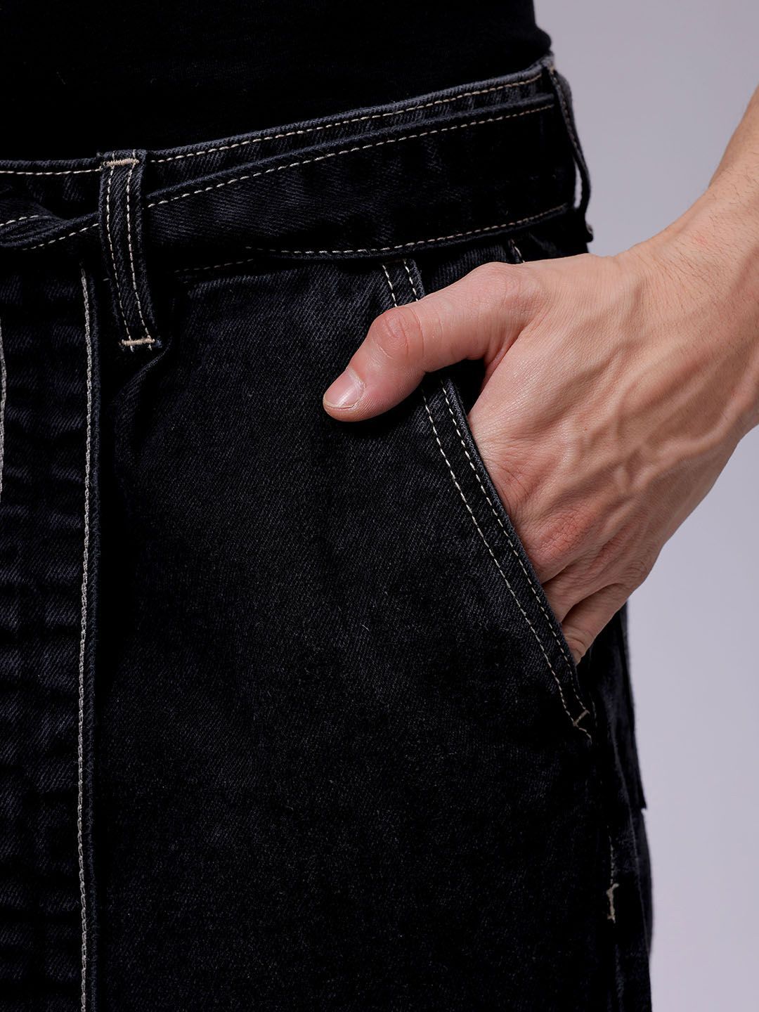 The Indian Garage Co Men Relaxed Fit Mid-Rise Cotton Jorts