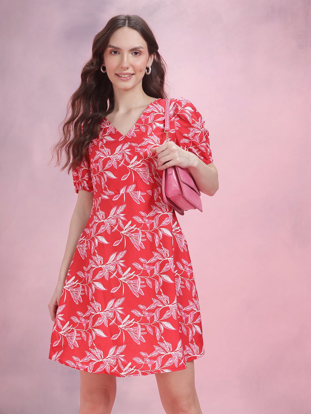 DressBerry Floral Printed A-Line Dress