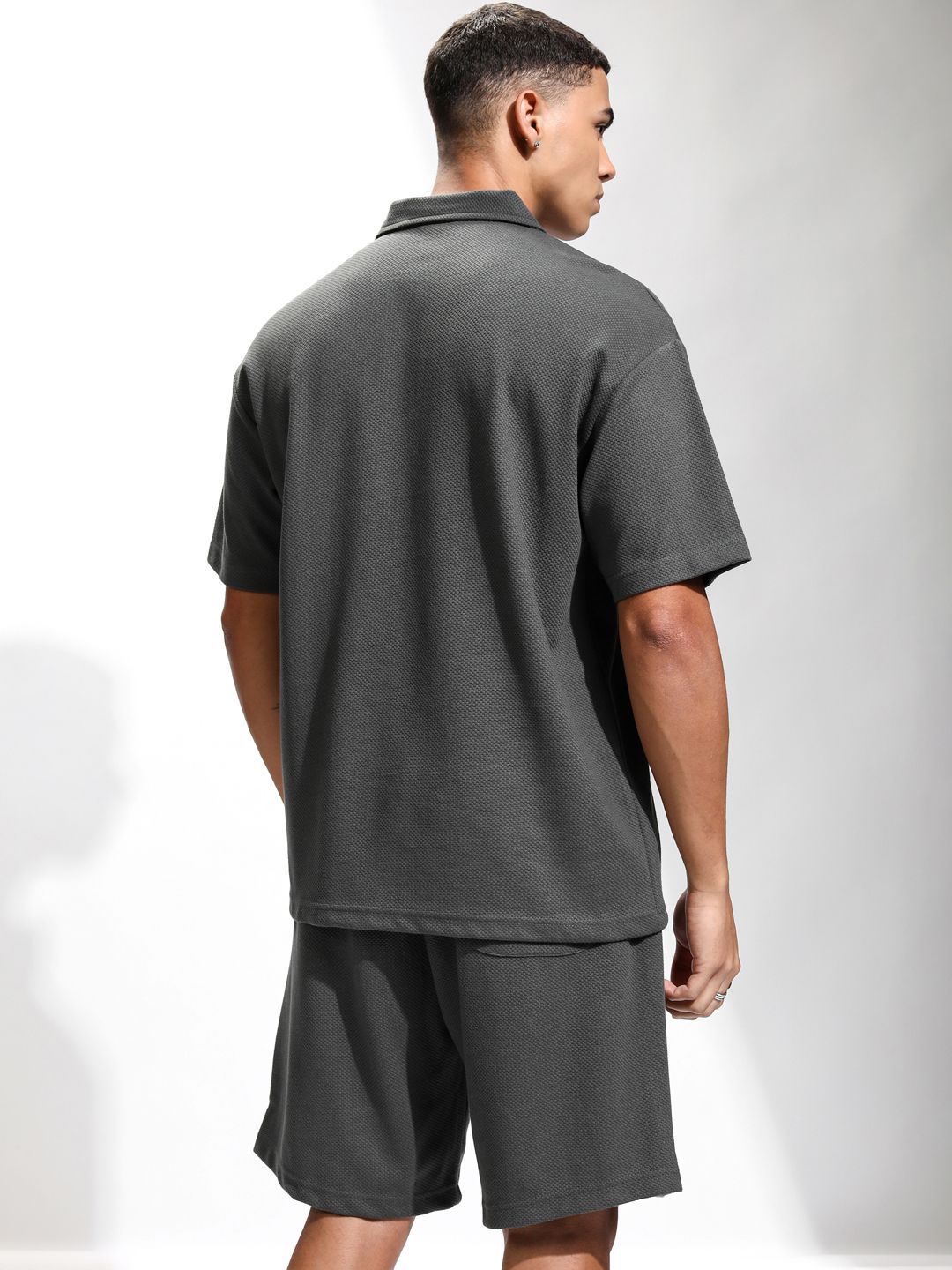 HIGHLANDER Polo Collar Relaxed-Fit T-Shirt & Shorts Co-Ords