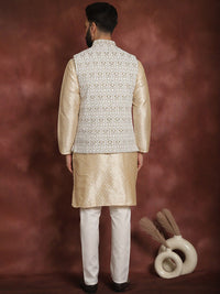 Anouk Ethnic motifs embroidered Mandarin Collar Long Sleeves Kurta Set