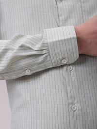 The Indian Garage Co. X Luxe Men Cutaway Collar Vertical Striped Slim Fit Formal Shirt