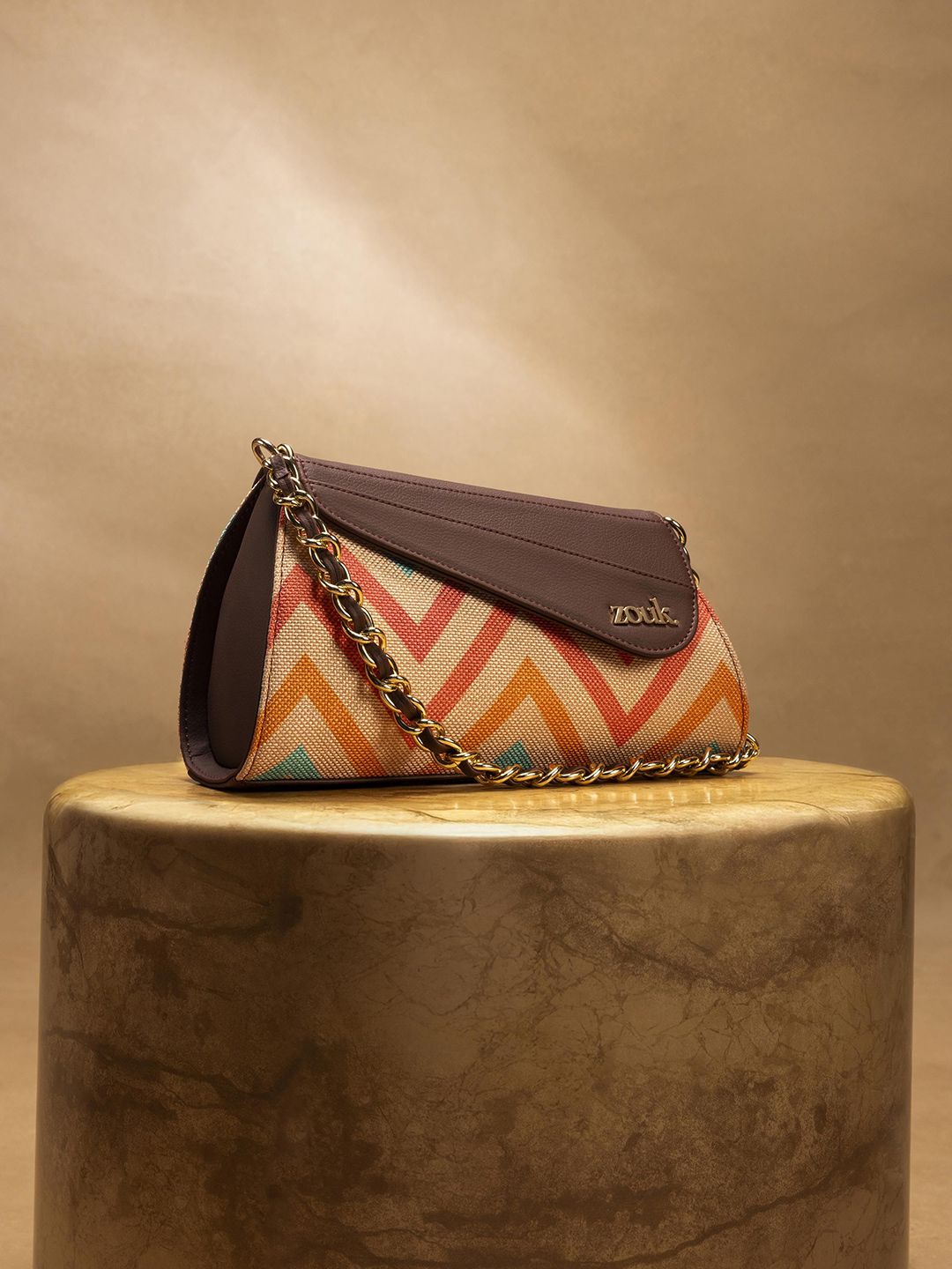 Zouk dicetak beg sling berstruktur dengan selimut
