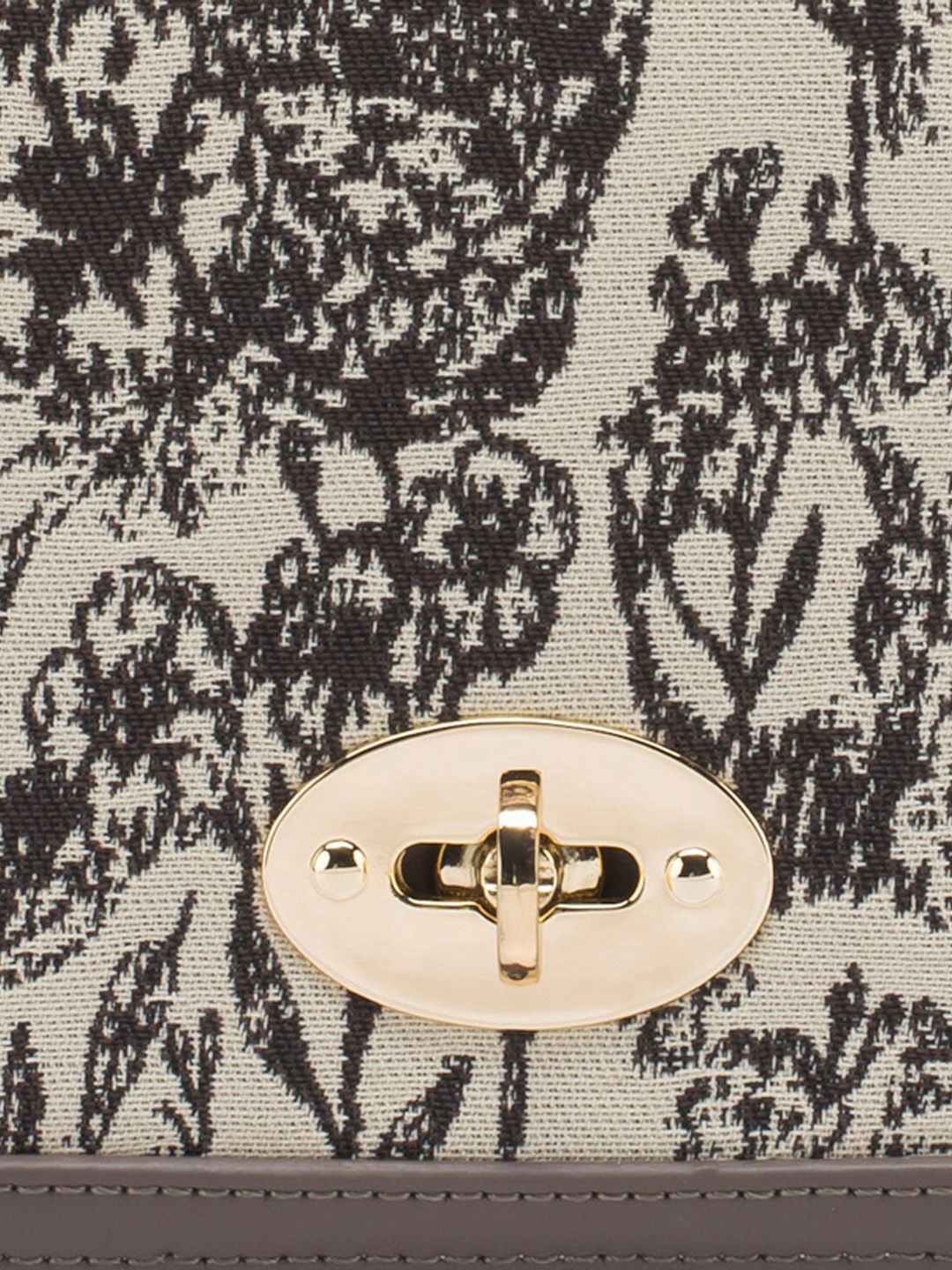 Lino Perros Floral Printed Structured Shoulder Bag