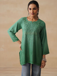 House of Chikankari Women Embroidered Chikankari Kurta