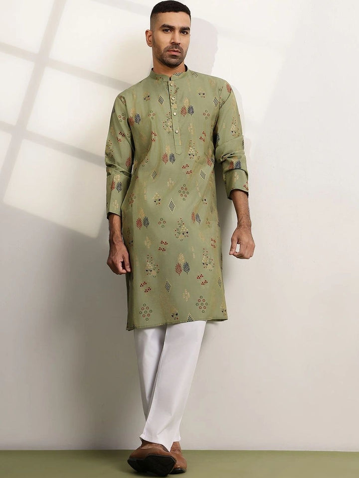 Anouk Men Ethnic Motifs Printed Regular Kurta with Pyjamas