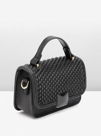 DressBerry Textured Structured Satchel