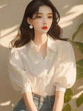 DressBerry Women Solid Casual Long Sleeves Regular Fit Shirt