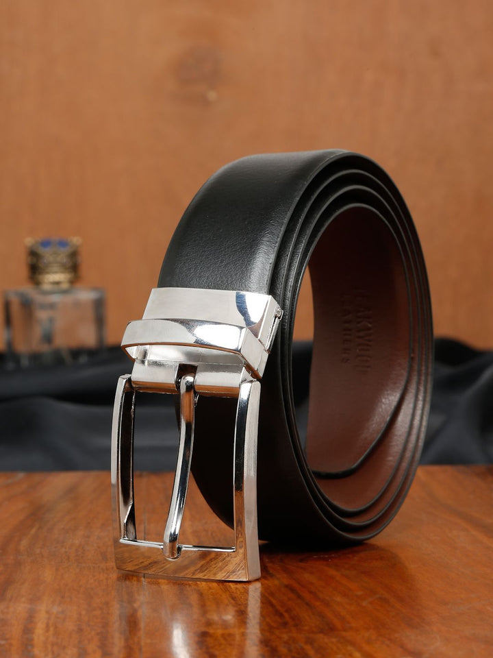 Teakwood Leathers Men Leather Reversible Formal Tang Belt