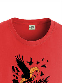 ADRO Men Typography Printed Applique T-shirt