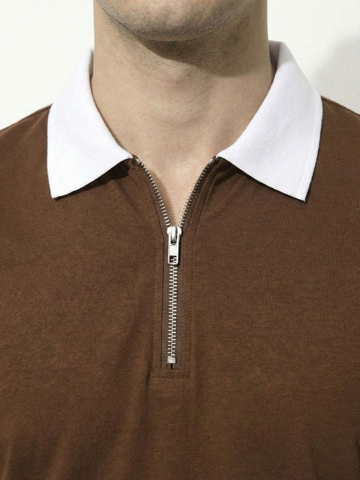ADRO Men Polo Collar T-shirt