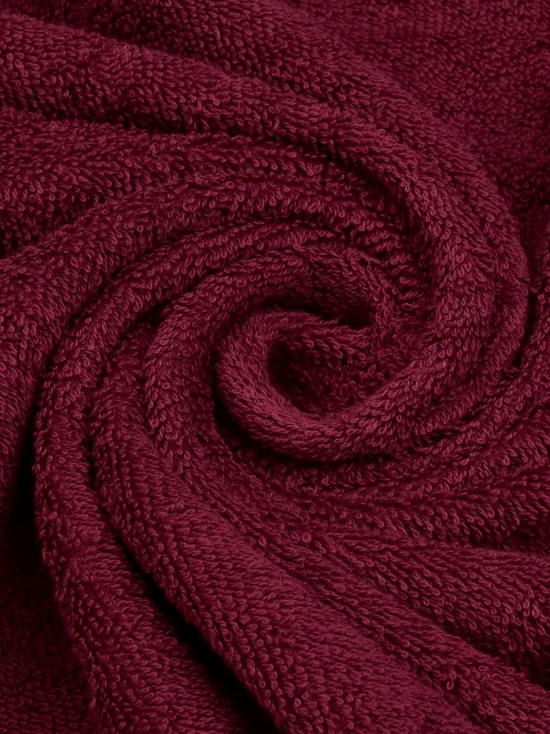 BOMBAY DYEING Tulip Maroon 4 Pieces Pure Cotton 450 GSM Towel Set