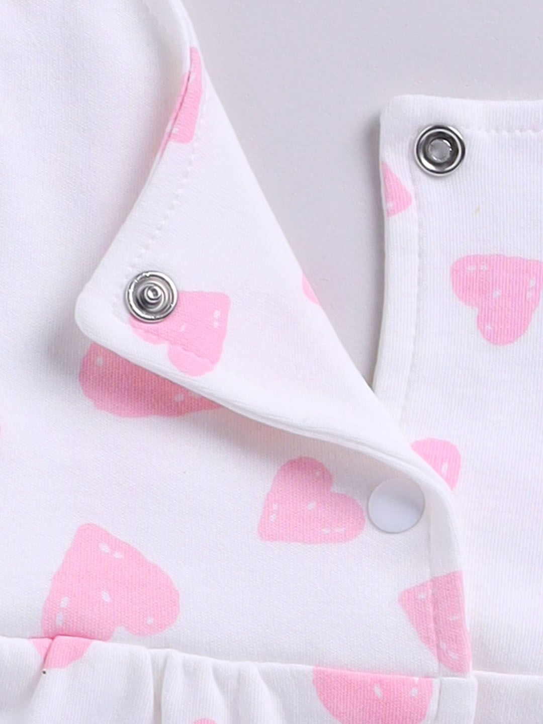 Moms Love Infant Girls Print Pure Cotton Fit & Flare Dress