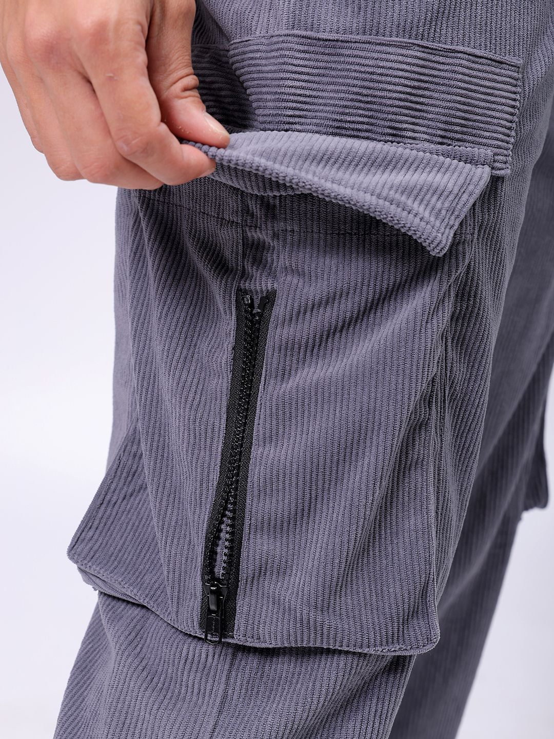 The Indian Garage Co Men Textured Loose Fit Joggers Trousers