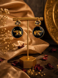 PANASH Circular Drop Earrings
