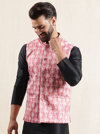 Jaket Nehru Bercetak Geometrik Anouk