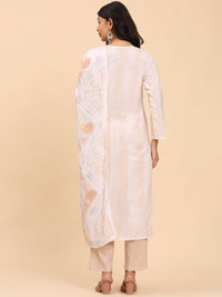 Mamicha Women Floral Printed Regular Pure Cotton Kurta with Palazzos & With Dupatta