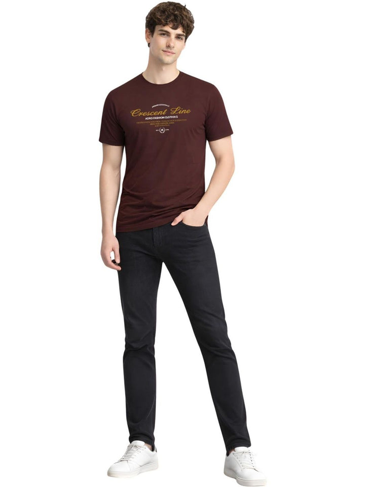 ADRO Men Typography Printed T-shirt