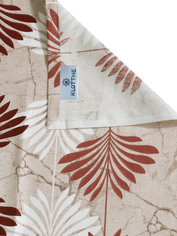 KLOTTHE Cadar Bujang Kapas Bunga Beige