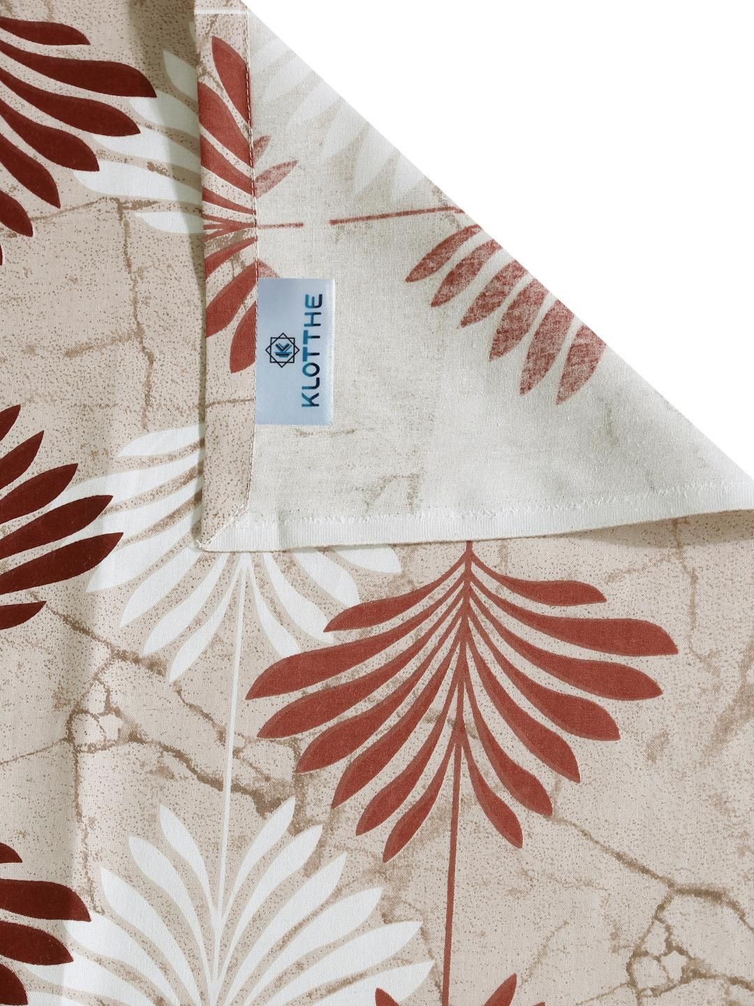KLOTTHE Cadar Bujang Kapas Bunga Beige
