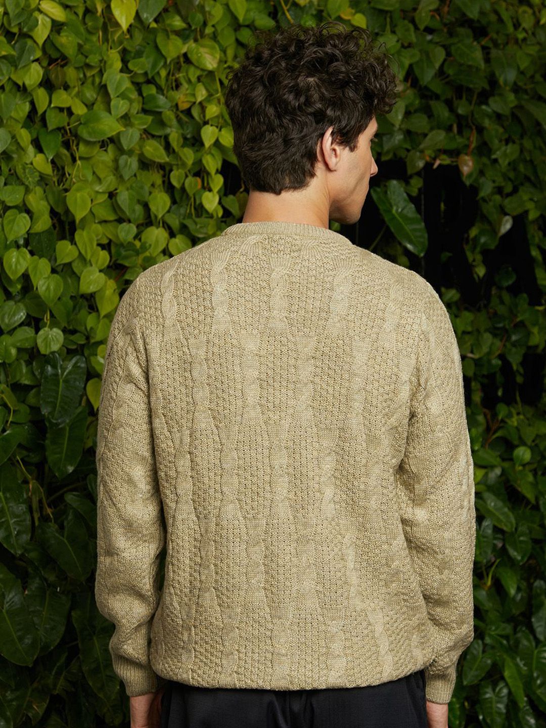 Campus Sutra Men Round Neck Pullover Sweaters