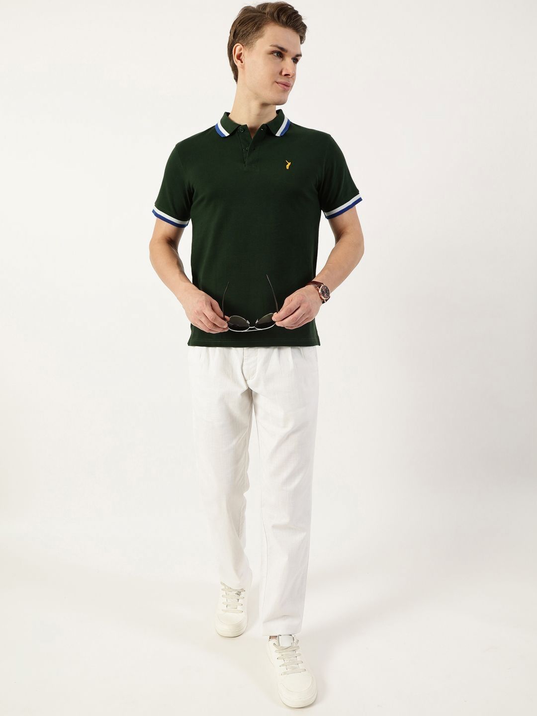 Thomas Scott Men Polo Collar T-shirt