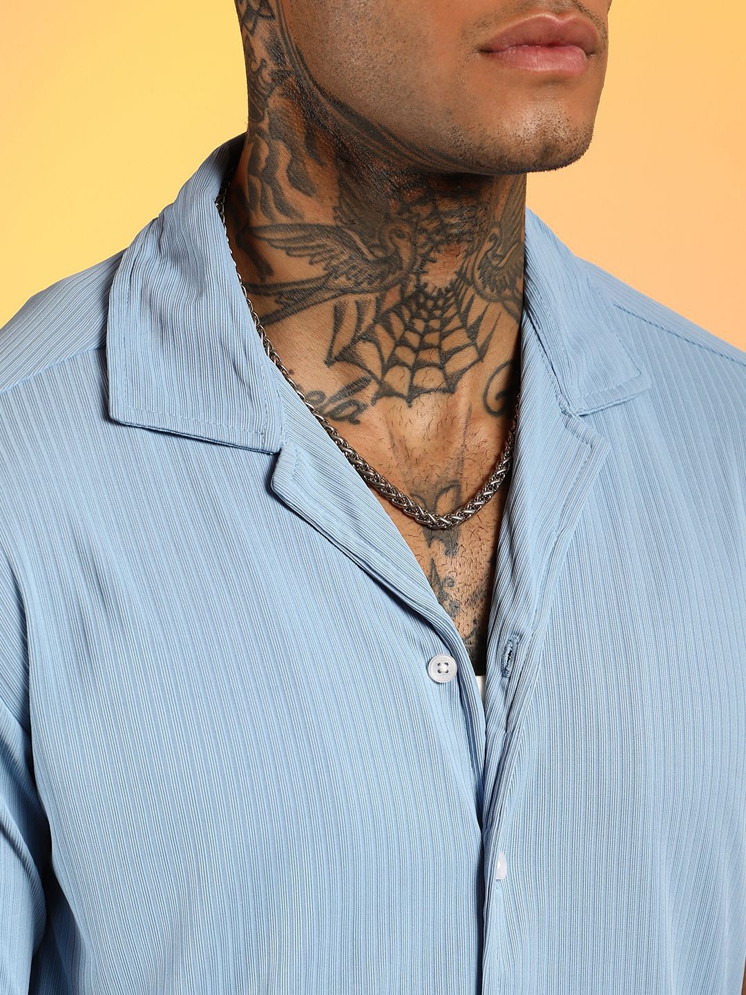 Campus Sutra Ribbed Utility Shirt with Shorts
